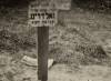 Symbolic grave in ghetto Jewish cemetery. Grave of Goldring